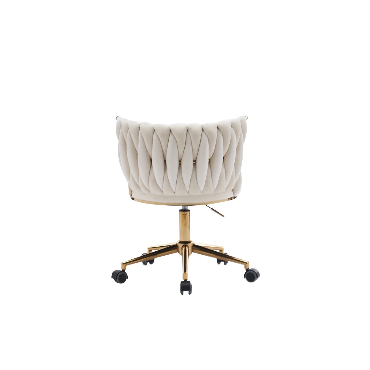 Office Desk Chair, Upholstered Home Office Desk Chairs with Adjustable Swivel Wheels, Ergonomic Office Chair