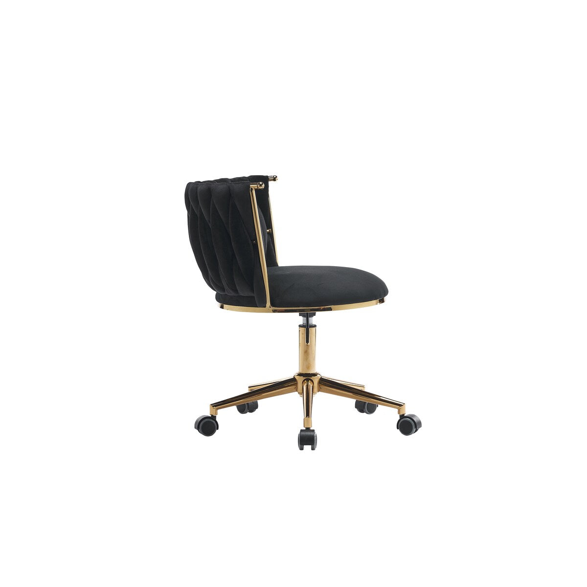 Office Desk Chair, Upholstered Home Office Desk Chairs with Adjustable Swivel Wheels, Ergonomic Office Chair