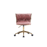 Office Desk Chair, Upholstered Home Office Desk Chairs with Adjustable Swivel Wheels, Ergonomic Office Chair