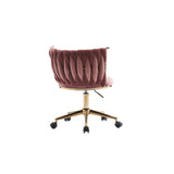 Office Desk Chair, Upholstered Home Office Desk Chairs with Adjustable Swivel Wheels, Ergonomic Office Chair