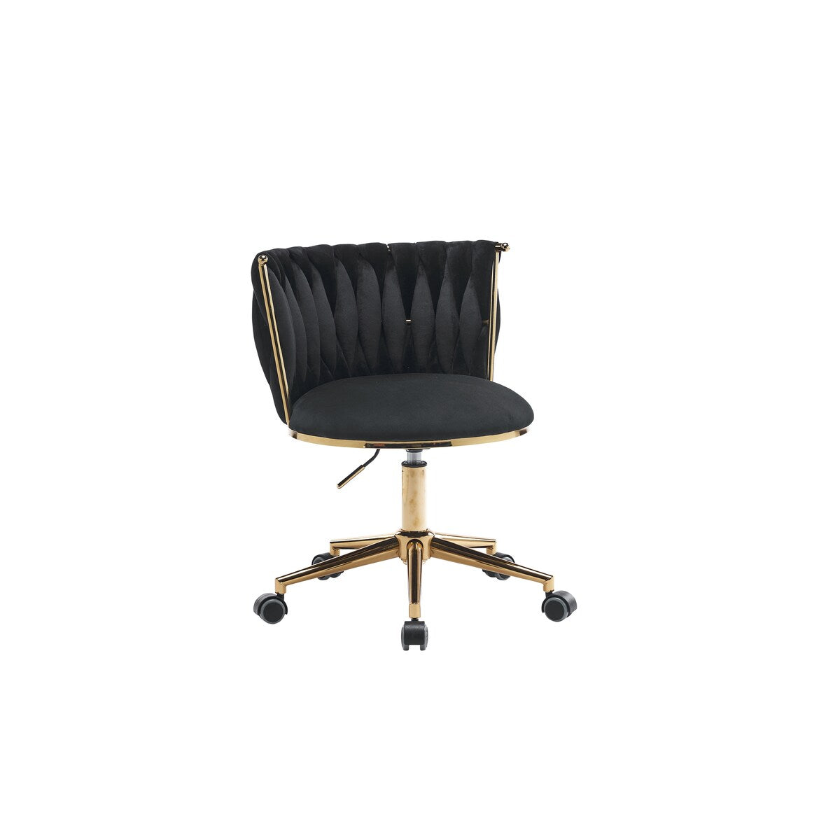 Office Desk Chair, Upholstered Home Office Desk Chairs with Adjustable Swivel Wheels, Ergonomic Office Chair