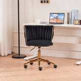 Office Desk Chair, Upholstered Home Office Desk Chairs with Adjustable Swivel Wheels, Ergonomic Office Chair