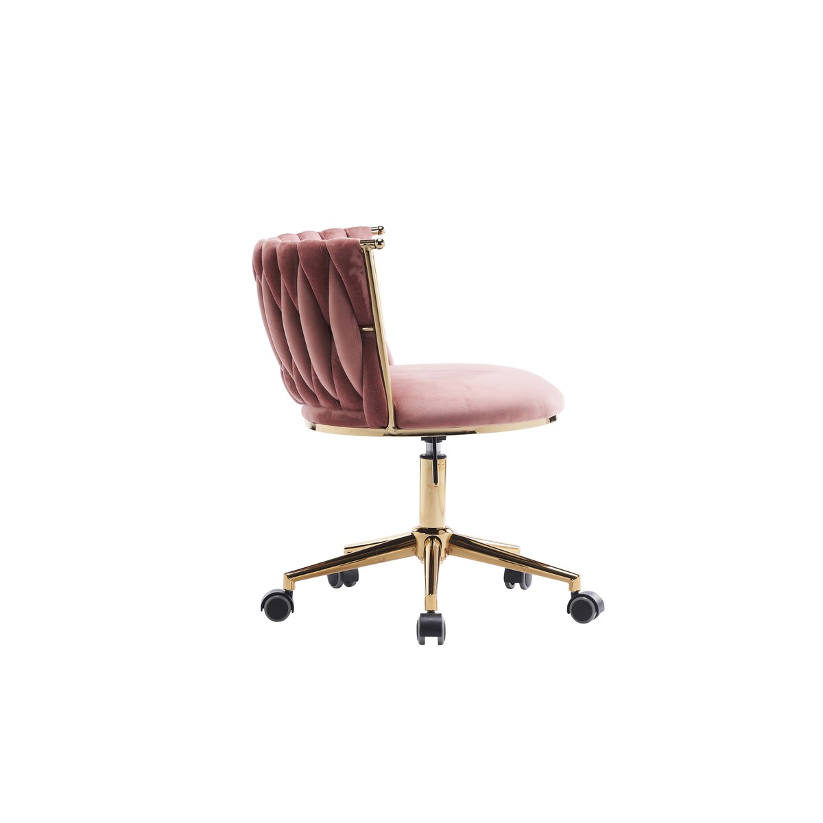 Office Desk Chair, Upholstered Home Office Desk Chairs with Adjustable Swivel Wheels, Ergonomic Office Chair