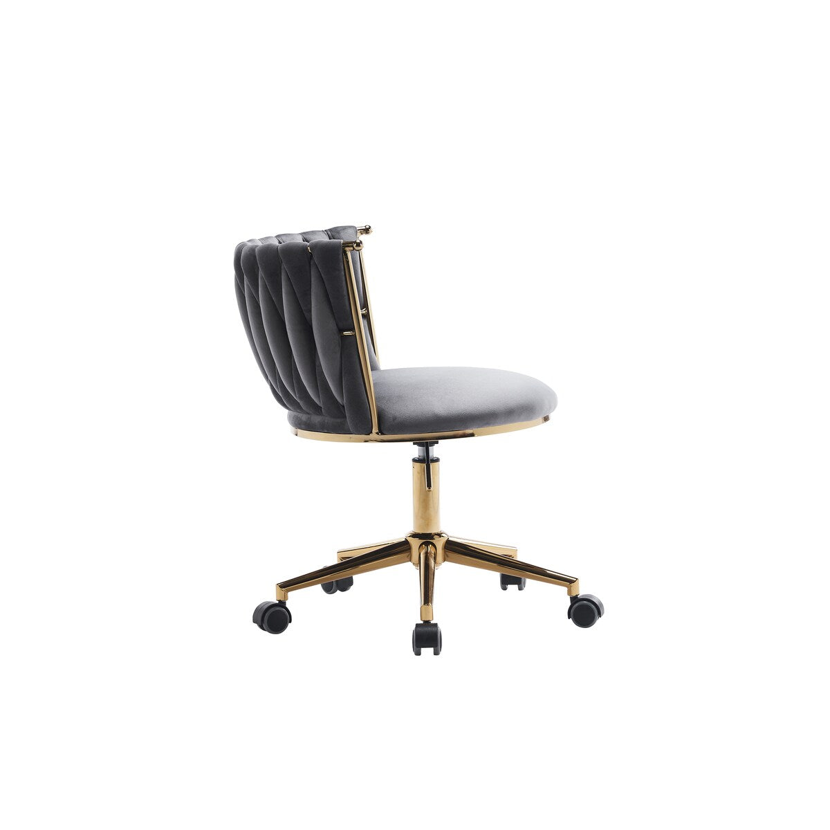Office Desk Chair, Upholstered Home Office Desk Chairs with Adjustable Swivel Wheels, Ergonomic Office Chair