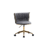 Office Desk Chair, Upholstered Home Office Desk Chairs with Adjustable Swivel Wheels, Ergonomic Office Chair