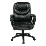 Office Star Faux Leather Managers Chair