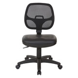 Office Star Mesh Screen Back Task Chair with Vinyl Seat