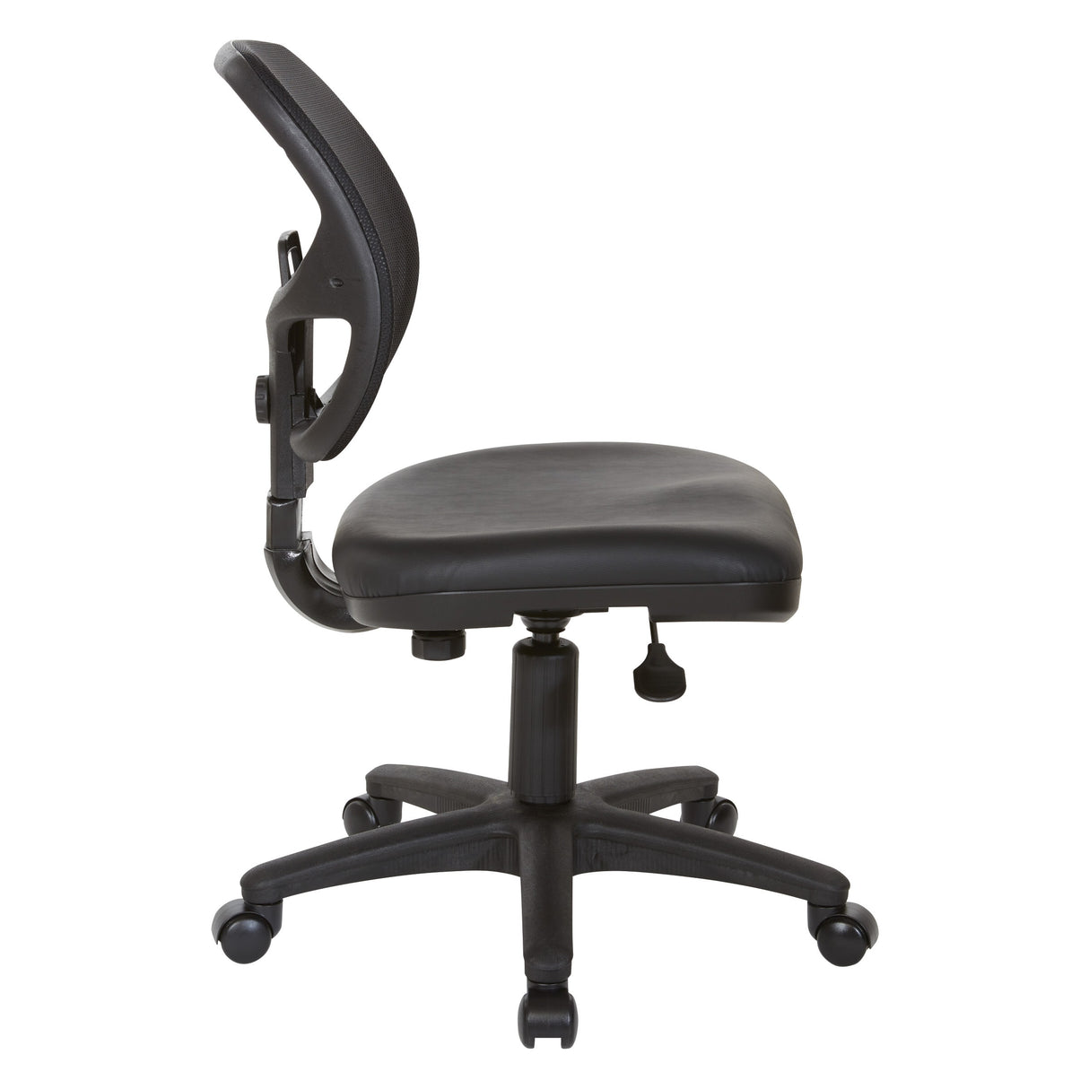 Office Star Mesh Screen Back Task Chair with Vinyl Seat