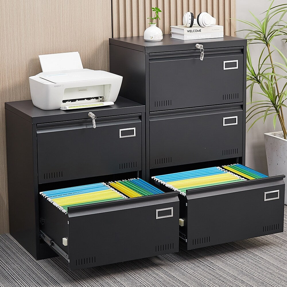 Office Vertical Files Cabinet with 2 Drawer And Lock