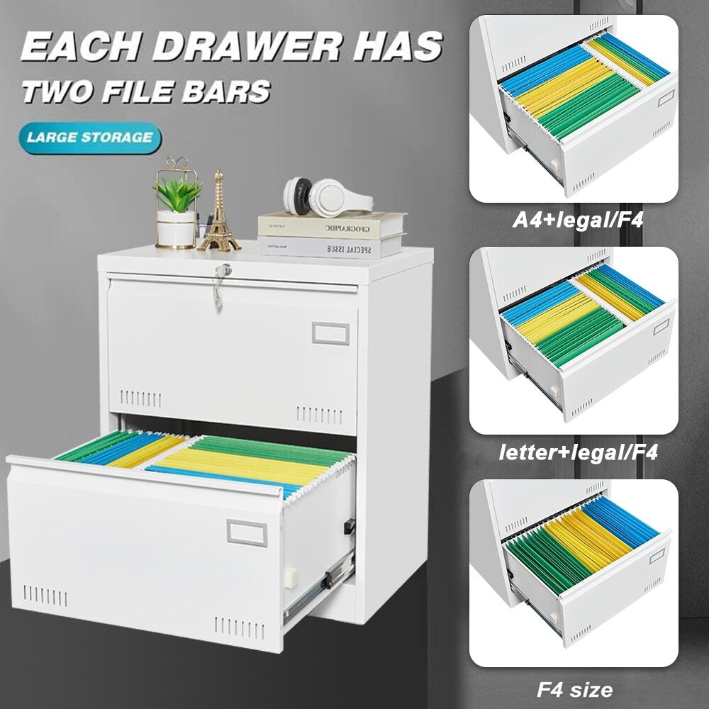 Office Vertical Files Cabinet with 2 Drawer And Lock