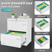 Office Vertical Files Cabinet with 2 Drawer And Lock