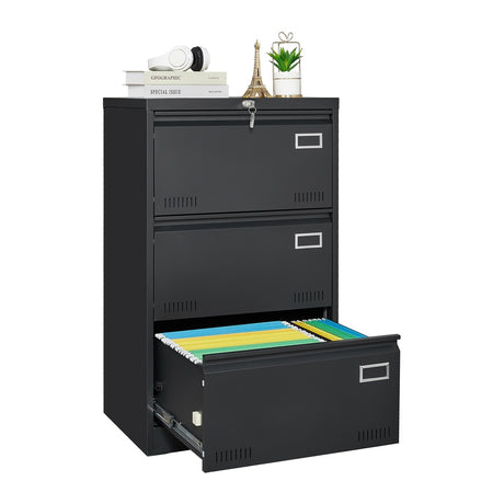 Office Vertical Files Cabinet with 3 Drawer And Lock