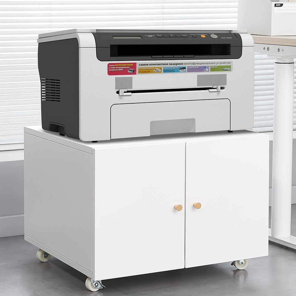 Office furniture Copier Cabinet With 2 door steel copier stand mobile pedestal file Printer Stand