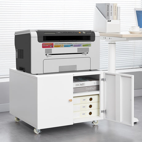 Office furniture Copier Cabinet With 2 door steel copier stand mobile pedestal file Printer Stand