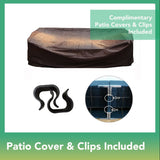 Ohana Outdoor Patio 9-piece Mixed Brown Cushioned Wicker Sofa Set - No Assembly