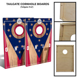 Ohio State Flag 2.0 Tailgate Cornhole Board Set (Includes 8 Bags) - N/A