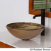 Elite Modern Design Tempered Glass Bathroom Vessel Sink with Faucet Combo