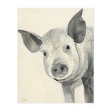 Oink Painting Animals Pig Rural Rustic Watercolor Art Print/Poster