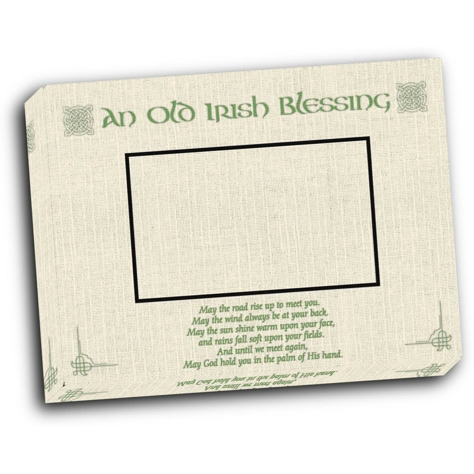 Old Irish Blessing 20x16 Gallery Wrapped Stretched Canvas