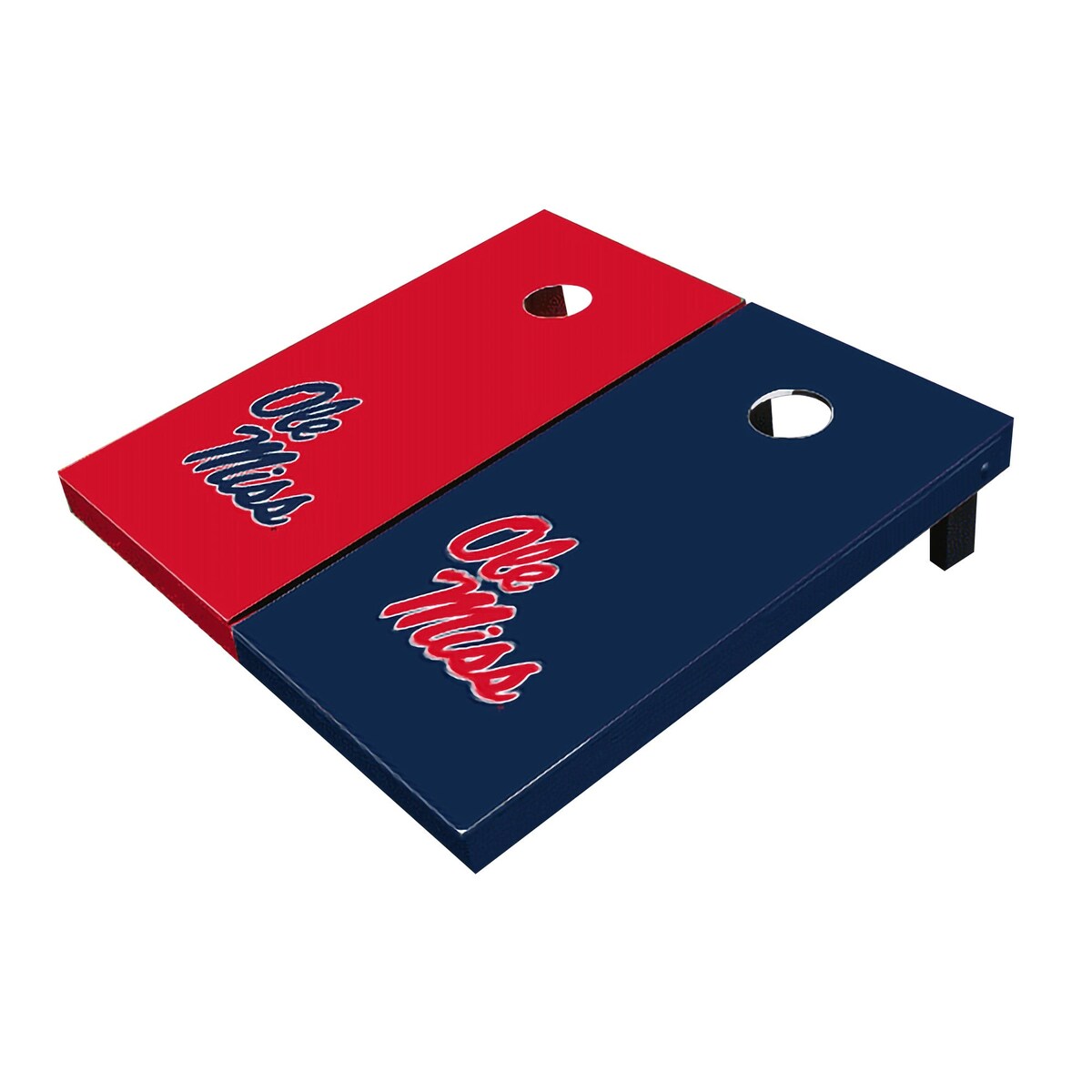 Ole Miss Rebels Alternating Solid Cornhole Boards