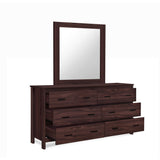 Olimont 6 Drawer Vanity Dresser with Square Mirror by Christopher Knight Home