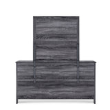 Olimont 6 Drawer Vanity Dresser with Square Mirror by Christopher Knight Home