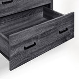 Olimont 6 Drawer Vanity Dresser with Square Mirror by Christopher Knight Home