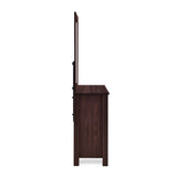 Olimont 6 Drawer Vanity Dresser with Square Mirror by Christopher Knight Home