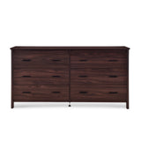 Olimont 6 Drawer Vanity Dresser with Square Mirror by Christopher Knight Home