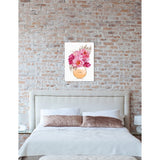 Oliver Gal 'Beige Bouquet Perfume' Floral and Botanical Wall Art Canvas Print - Pink