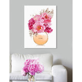 Oliver Gal 'Beige Bouquet Perfume' Floral and Botanical Wall Art Canvas Print - Pink