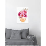 Oliver Gal 'Beige Bouquet Perfume' Floral and Botanical Wall Art Canvas Print - Pink