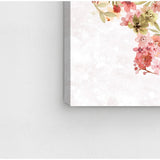 Oliver Gal 'Blush Floral Mindset Gold' Floral and Botanical Wall Art Canvas Print - Pink, White