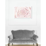 Oliver Gal 'Blush Winter Flower Pink' Floral White Contemporary Framed Wall Art Print