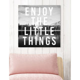 Oliver Gal 'Enjoy The View' Typography and Quotes Wall Art Canvas Print - Black, White