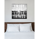Oliver Gal 'Enjoy The View' Typography and Quotes Wall Art Canvas Print - Black, White