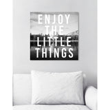 Oliver Gal 'Enjoy The View' Typography and Quotes Wall Art Canvas Print - Black, White