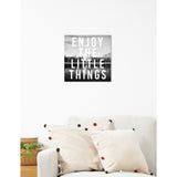 Oliver Gal 'Enjoy The View' Typography and Quotes Wall Art Canvas Print - Black, White