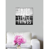 Oliver Gal 'Enjoy The View' Typography and Quotes Wall Art Canvas Print - Black, White