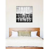 Oliver Gal 'Enjoy The View' Typography and Quotes Wall Art Canvas Print - Black, White