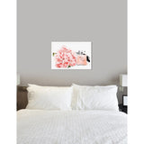 Oliver Gal 'Flowers and Perfume Glam' Floral Pink Contemporary Framed Wall Art Print