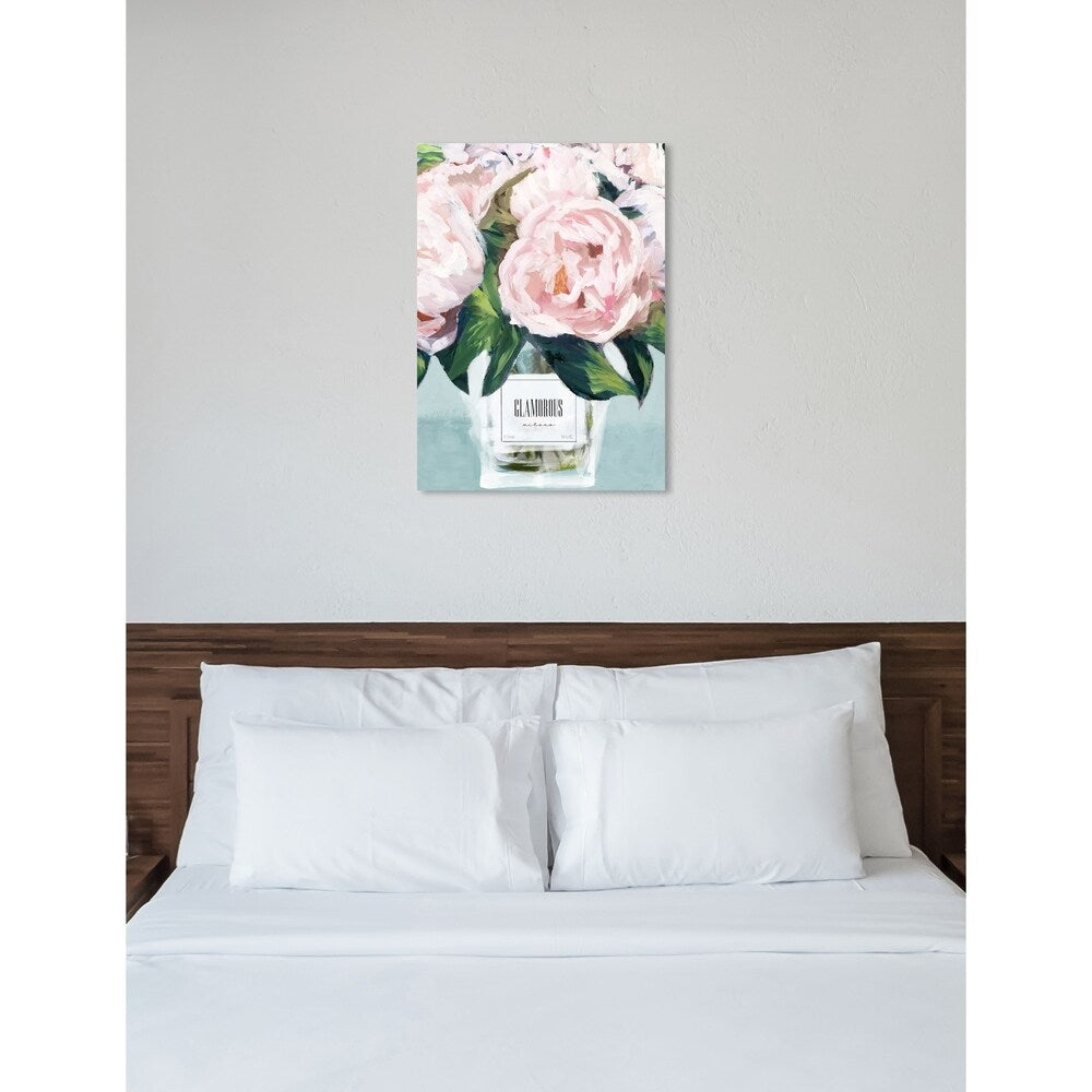 Oliver Gal 'Glamorous Milano Pastel' Floral and Botanical Wall Art Canvas Print - Pink, Green