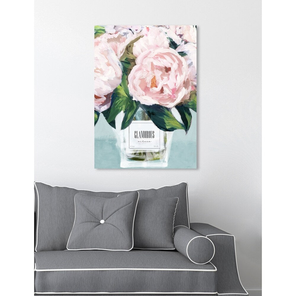 Oliver Gal 'Glamorous Milano Pastel' Floral and Botanical Wall Art Canvas Print - Pink, Green