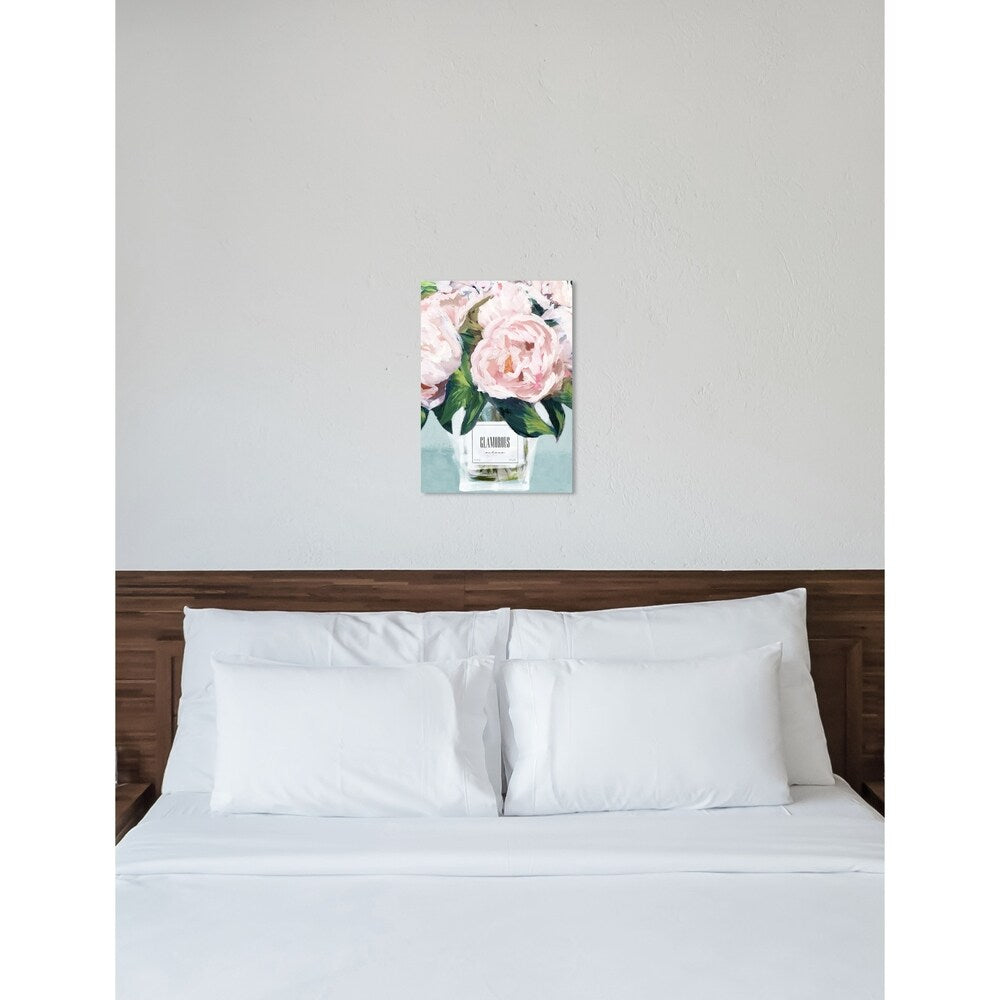 Oliver Gal 'Glamorous Milano Pastel' Floral and Botanical Wall Art Canvas Print - Pink, Green