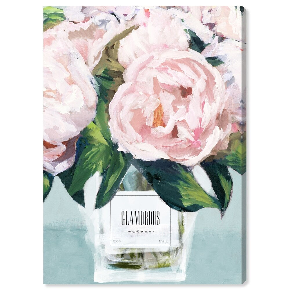 Oliver Gal 'Glamorous Milano Pastel' Floral and Botanical Wall Art Canvas Print - Pink, Green