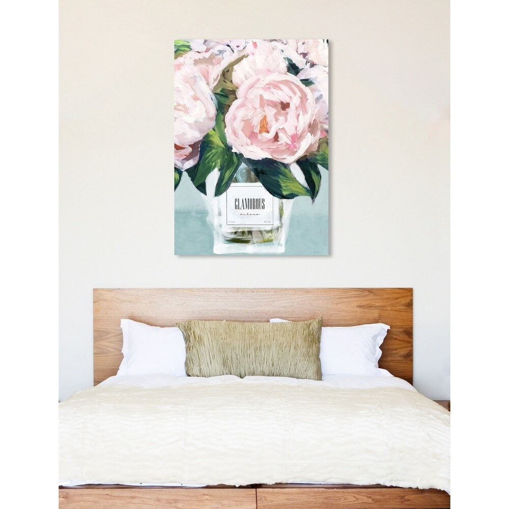 Oliver Gal 'Glamorous Milano Pastel' Floral and Botanical Wall Art Canvas Print - Pink, Green