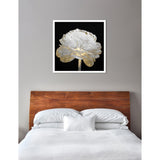 Oliver Gal 'Gold and Light Floral II' Floral Black/ Gold Framed Wall Art Print