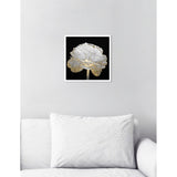Oliver Gal 'Gold and Light Floral II' Floral Black/ Gold Framed Wall Art Print