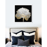 Oliver Gal 'Gold and Light Floral II' Floral Black/ Gold Framed Wall Art Print