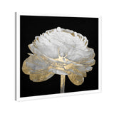Oliver Gal 'Gold and Light Floral II' Floral Black/ Gold Framed Wall Art Print